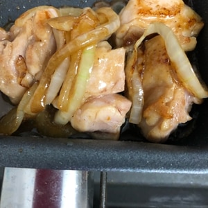 焼肉のたれで　鶏もも肉と玉ねぎのソテー